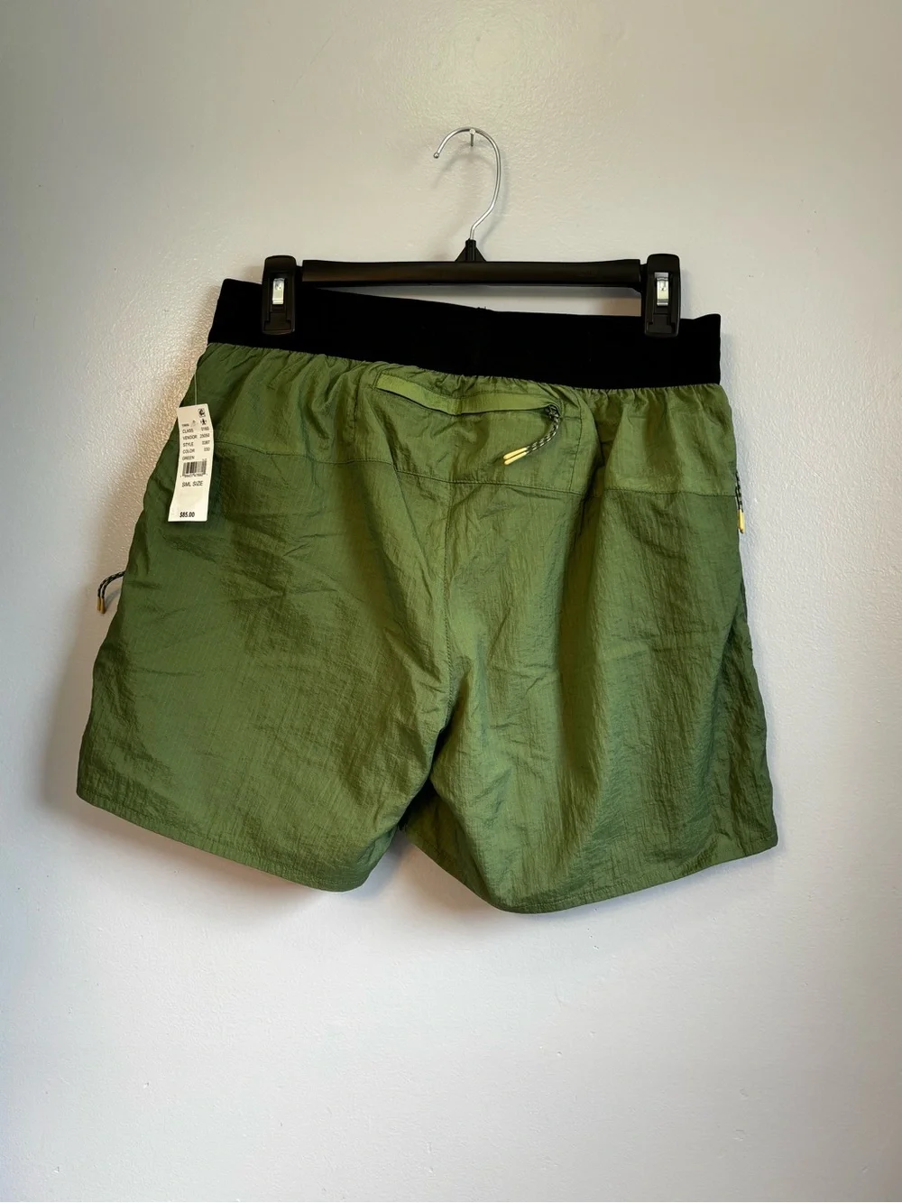 RC Outdoor Supply Men's Nylon Ripstop 2-in-1 Running Shorts Green Lined Sz S NWT